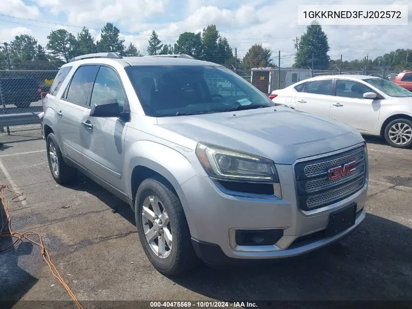 1GKKRNED3FJ202572 2015 GMC Acadia Sle