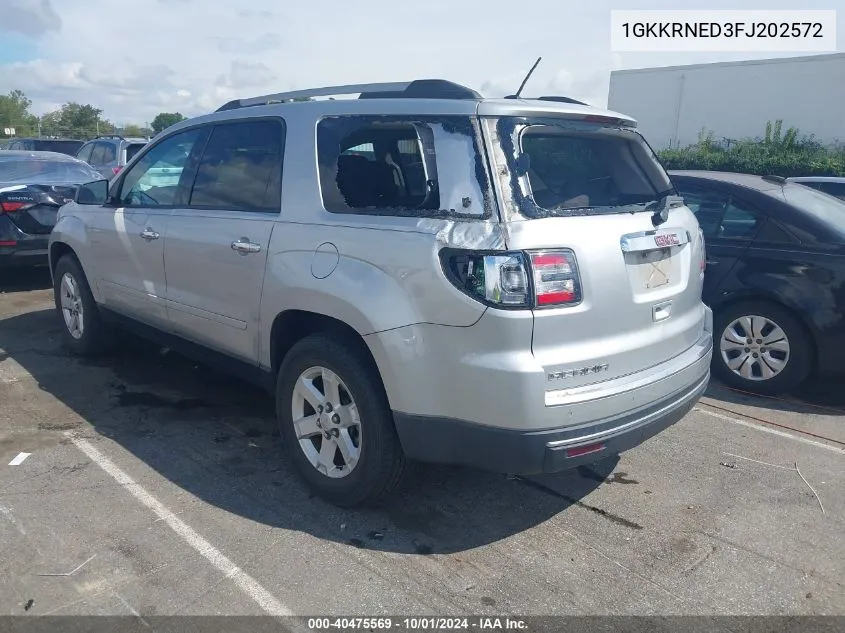 1GKKRNED3FJ202572 2015 GMC Acadia Sle