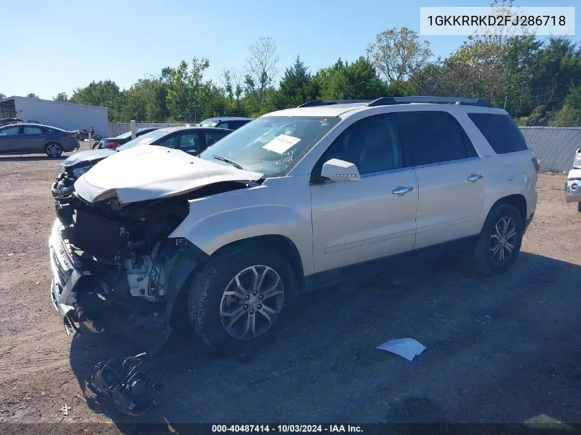 1GKKRRKD2FJ286718 2015 GMC Acadia Slt-1