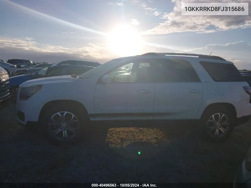 1GKKRRKD8FJ315686 2015 GMC Acadia Slt-1