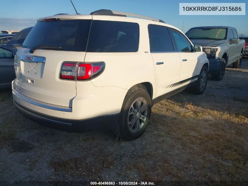 1GKKRRKD8FJ315686 2015 GMC Acadia Slt-1