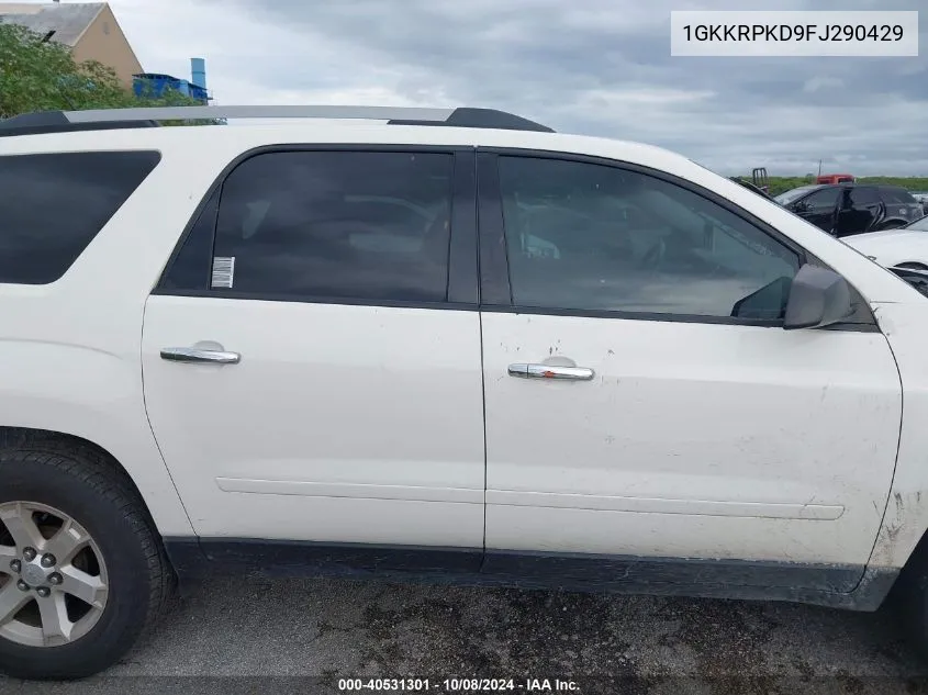 1GKKRPKD9FJ290429 2015 GMC Acadia Sle-2