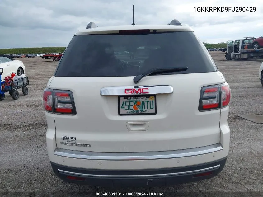 1GKKRPKD9FJ290429 2015 GMC Acadia Sle-2