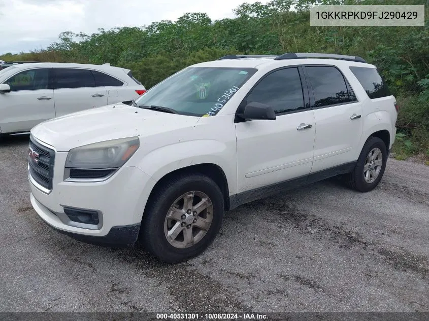 1GKKRPKD9FJ290429 2015 GMC Acadia Sle-2