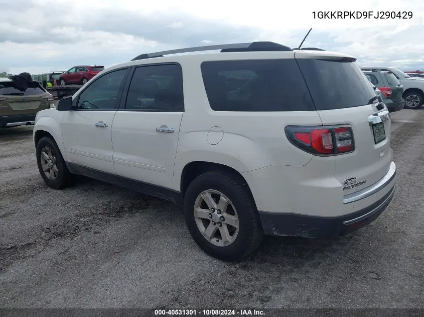 1GKKRPKD9FJ290429 2015 GMC Acadia Sle-2