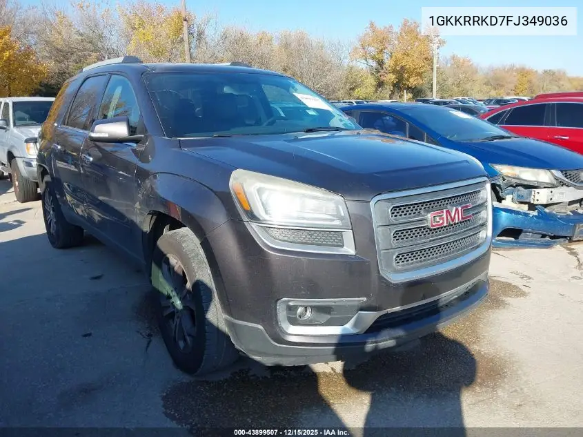 1GKKRRKD7FJ349036 2015 GMC Acadia Slt-1