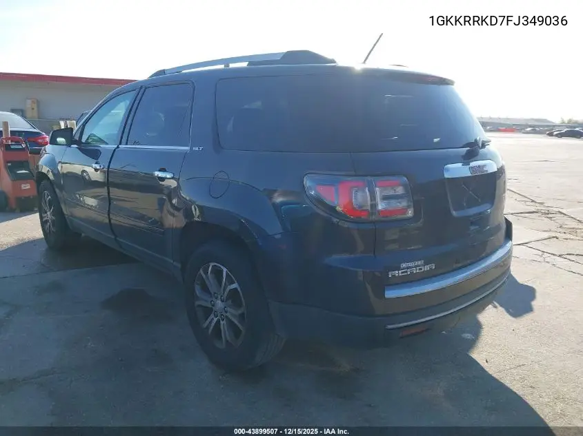 1GKKRRKD7FJ349036 2015 GMC Acadia Slt-1