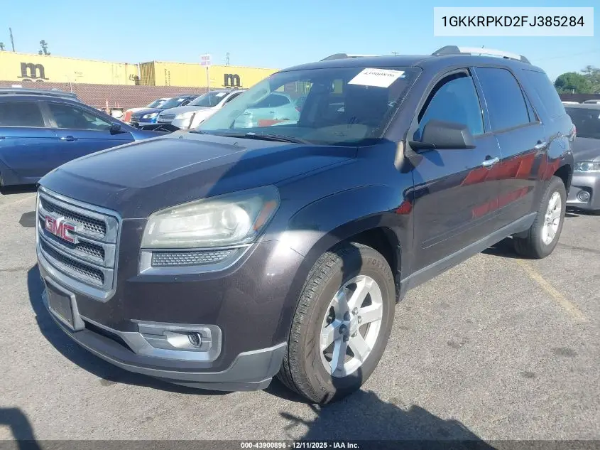 1GKKRPKD2FJ385284 2015 GMC Acadia Sle-2
