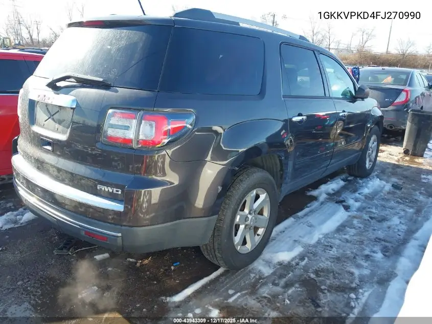1GKKVPKD4FJ270990 2015 GMC Acadia Sle-2