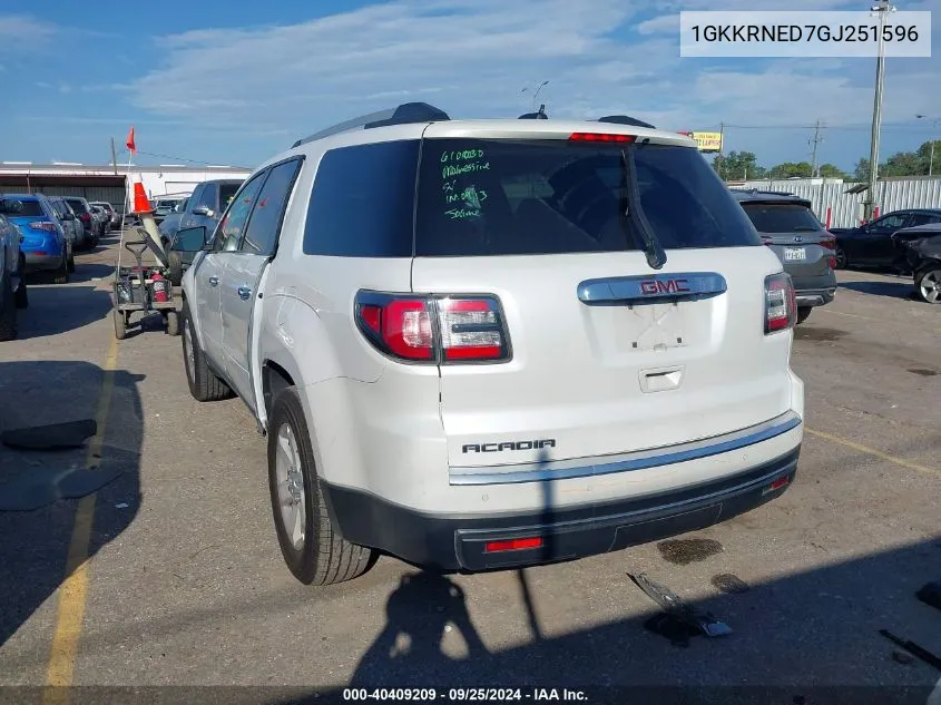 1GKKRNED7GJ251596 2016 GMC Acadia Sle-1