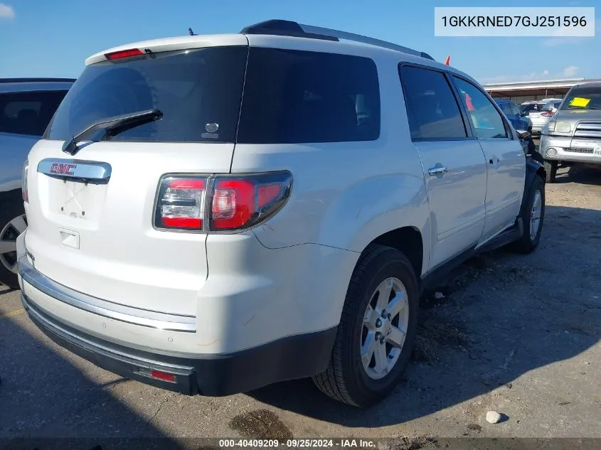 1GKKRNED7GJ251596 2016 GMC Acadia Sle-1