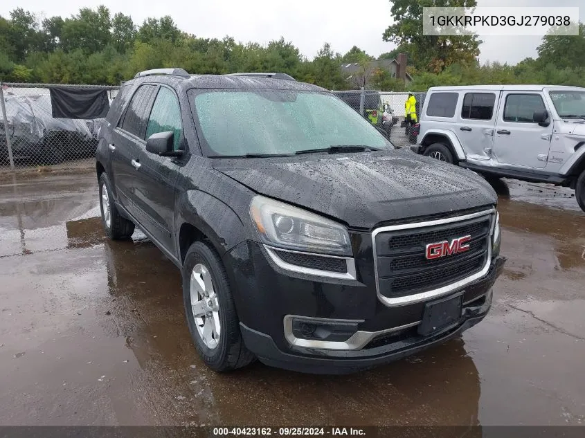 1GKKRPKD3GJ279038 2016 GMC Acadia Sle-2