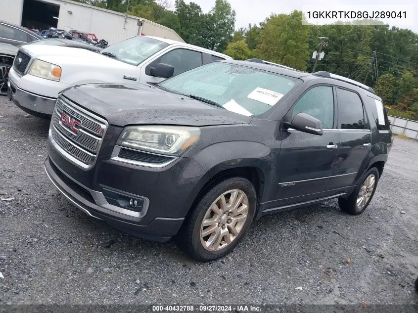 1GKKRTKD8GJ289041 2016 GMC Acadia Denali