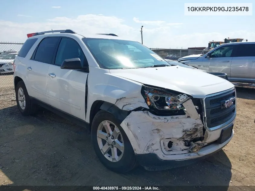 1GKKRPKD9GJ235478 2016 GMC Acadia Sle-2