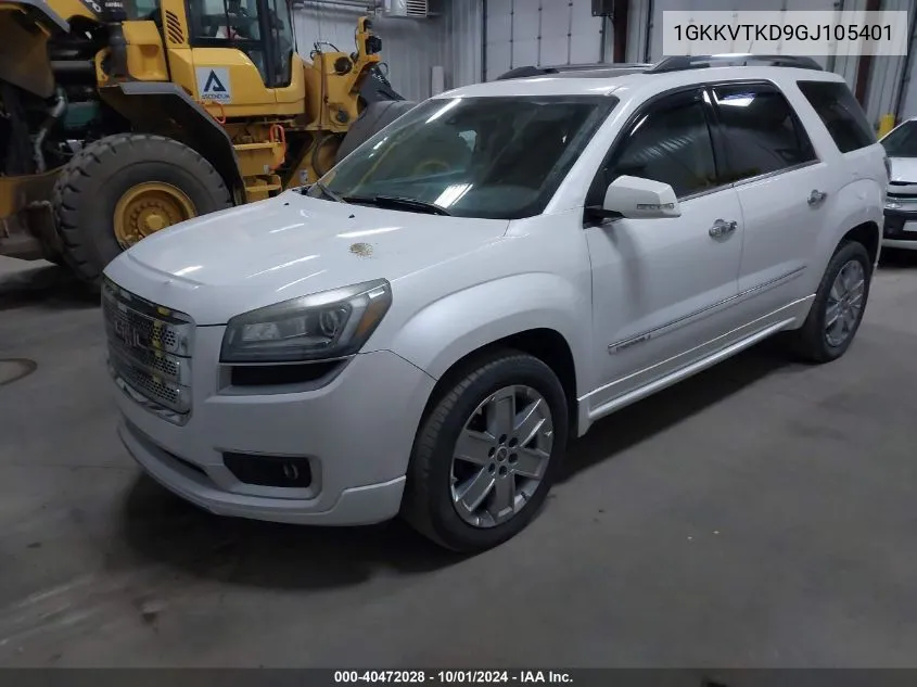 1GKKVTKD9GJ105401 2016 GMC Acadia Denali