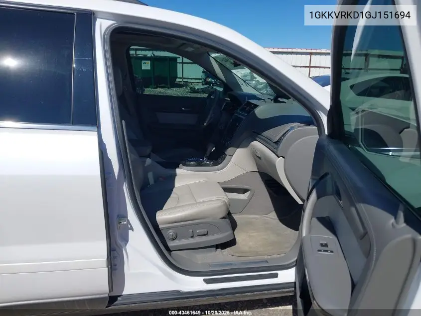 1GKKVRKD1GJ151694 2016 GMC Acadia Slt-1