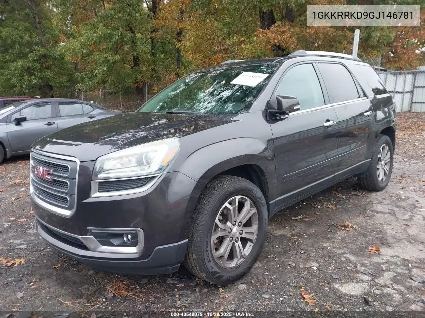 1GKKRRKD9GJ146781 2016 GMC Acadia Slt-1