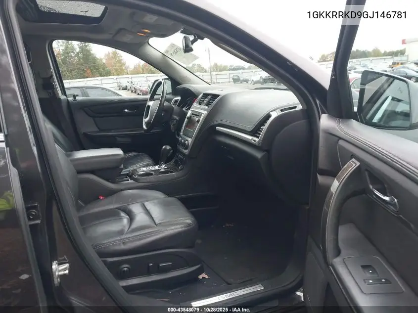 1GKKRRKD9GJ146781 2016 GMC Acadia Slt-1