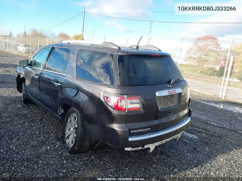 1GKKRRKD8GJ333266 2016 GMC Acadia Slt-1