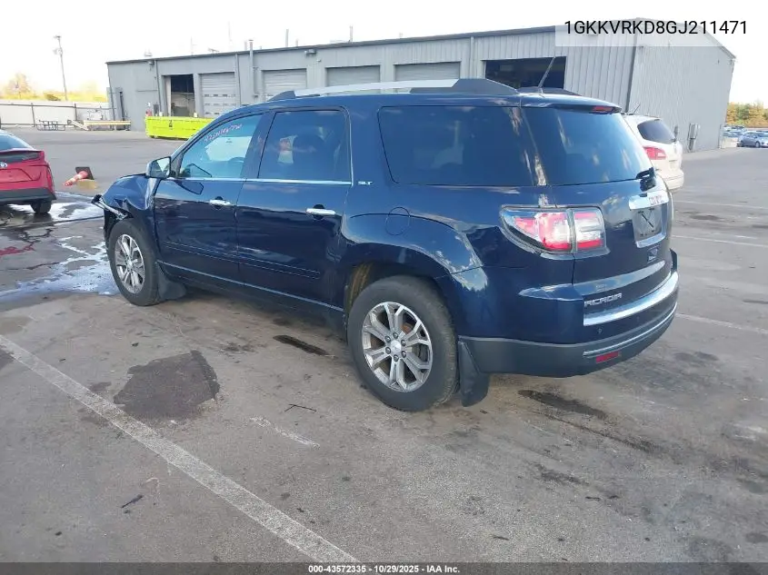 1GKKVRKD8GJ211471 2016 GMC Acadia Slt-1