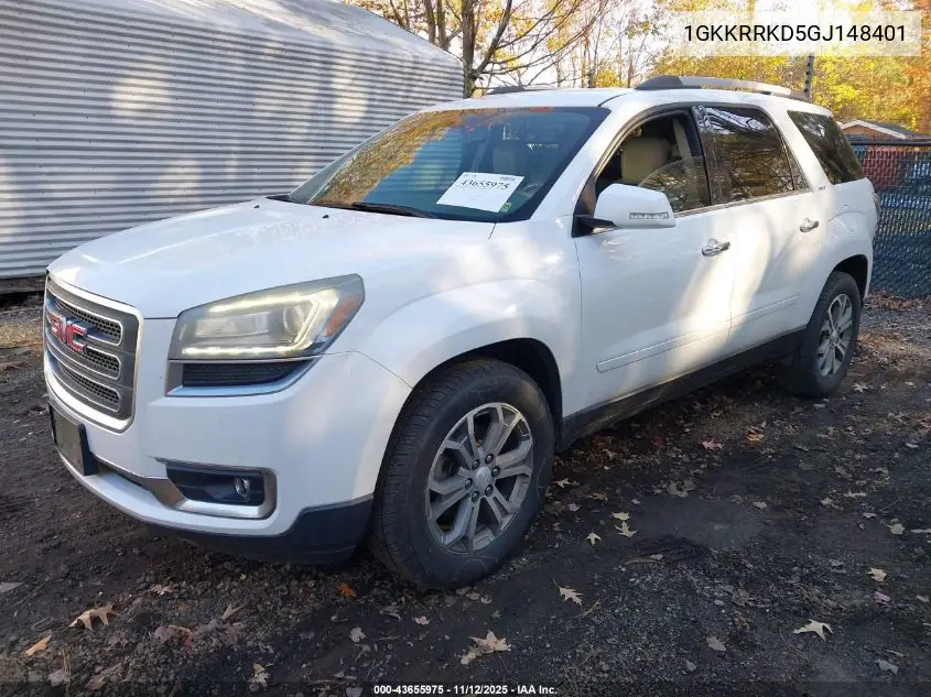 1GKKRRKD5GJ148401 2016 GMC Acadia Slt-1