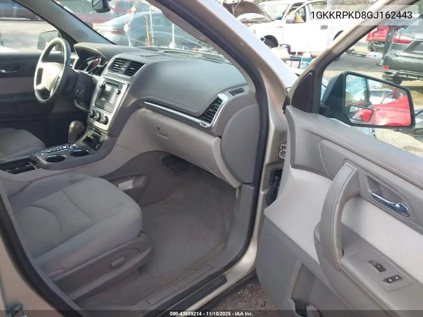 1GKKRPKD8GJ162443 2016 GMC Acadia Sle-2