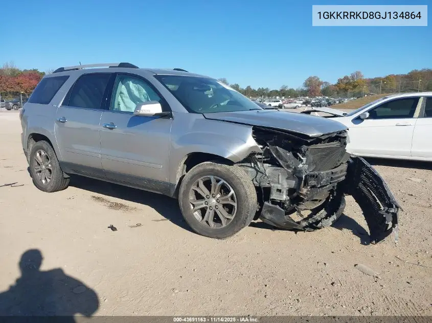 1GKKRRKD8GJ134864 2016 GMC Acadia Slt-1
