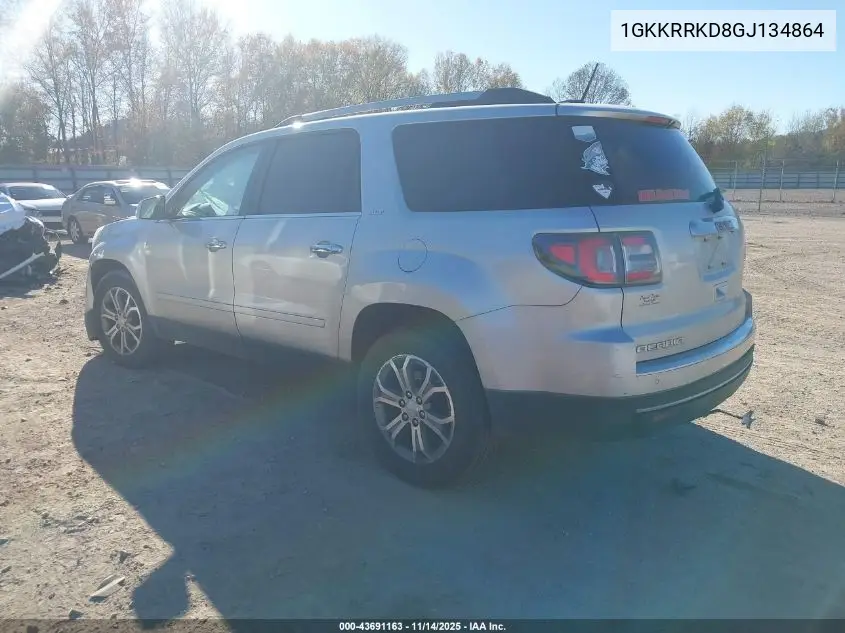 1GKKRRKD8GJ134864 2016 GMC Acadia Slt-1