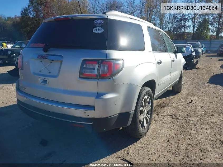 1GKKRRKD8GJ134864 2016 GMC Acadia Slt-1
