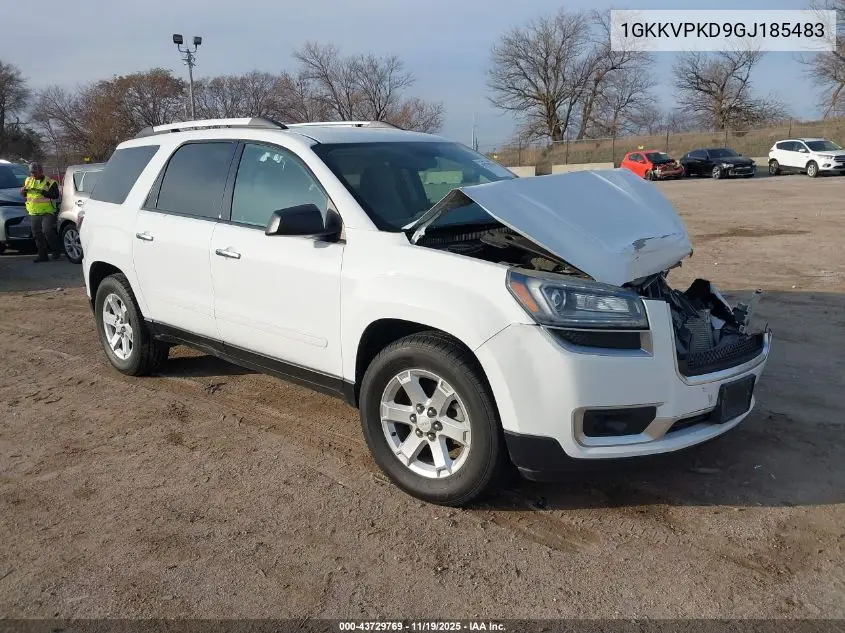 1GKKVPKD9GJ185483 2016 GMC Acadia Sle-2