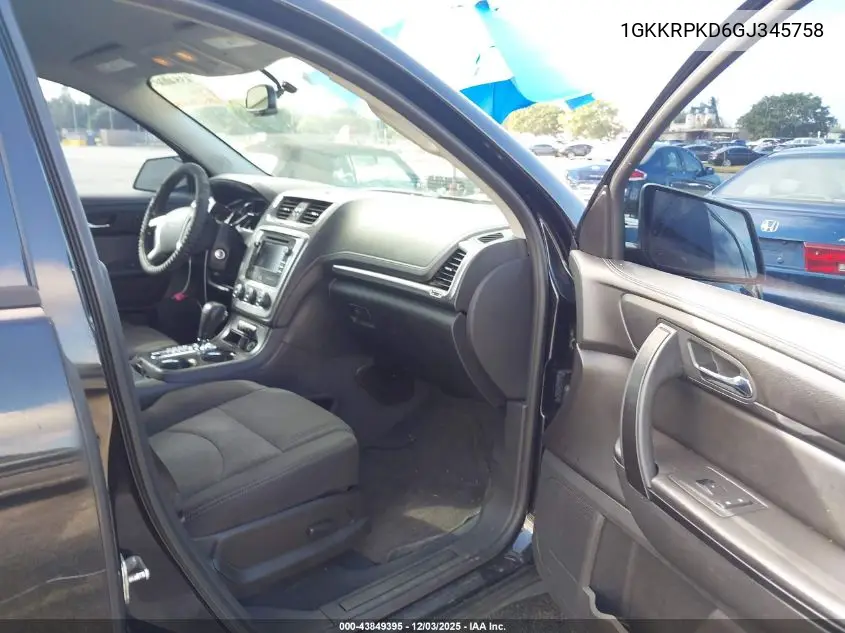 1GKKRPKD6GJ345758 2016 GMC Acadia Sle-2