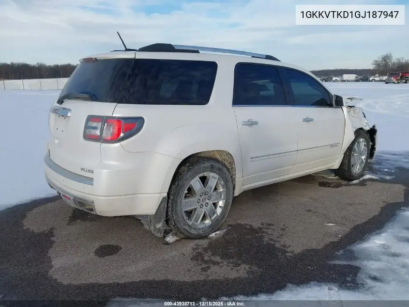 1GKKVTKD1GJ187947 2016 GMC Acadia Denali