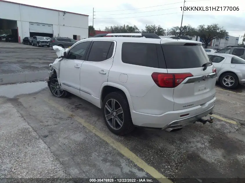 1GKKNXLS1HZ177006 2017 GMC Acadia Denali