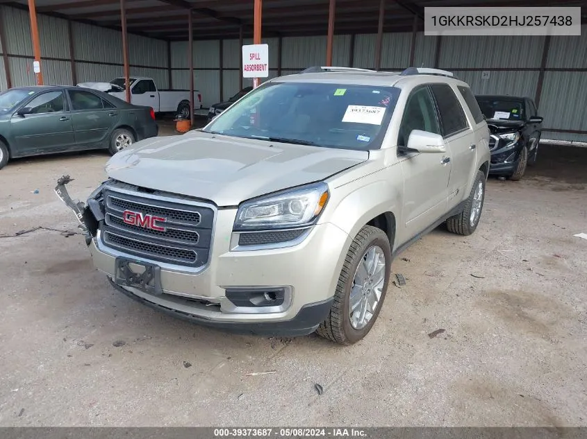 1GKKRSKD2HJ257438 2017 GMC Acadia Limited