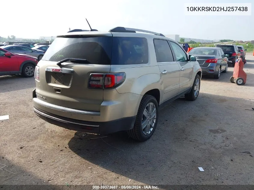 1GKKRSKD2HJ257438 2017 GMC Acadia Limited