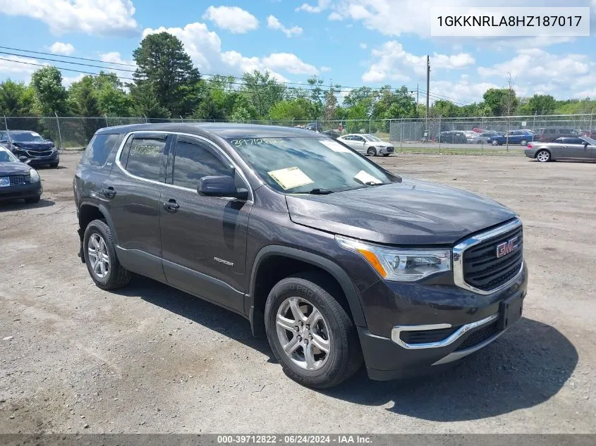 1GKKNRLA8HZ187017 2017 GMC Acadia Sle-1