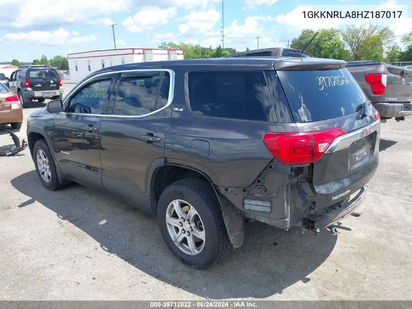 1GKKNRLA8HZ187017 2017 GMC Acadia Sle-1