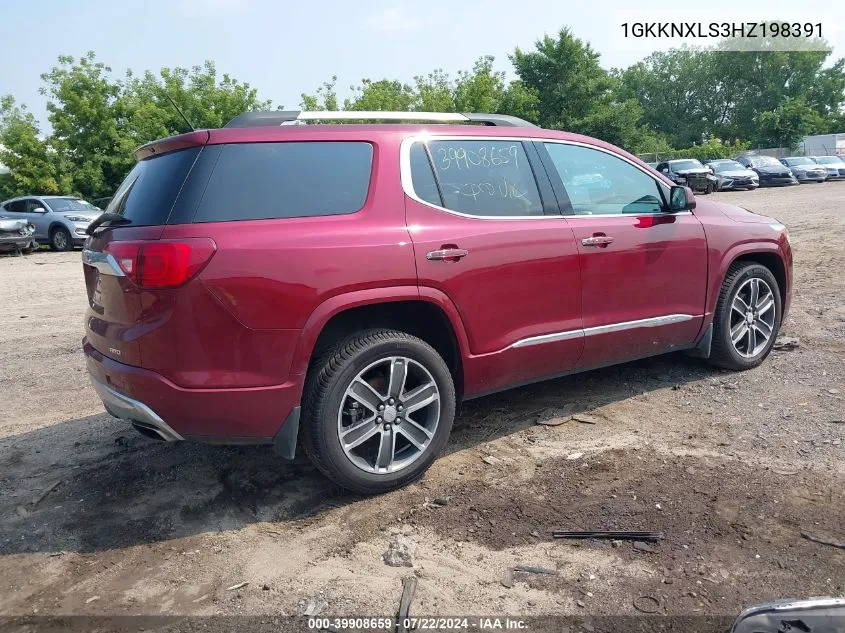 1GKKNXLS3HZ198391 2017 GMC Acadia Denali