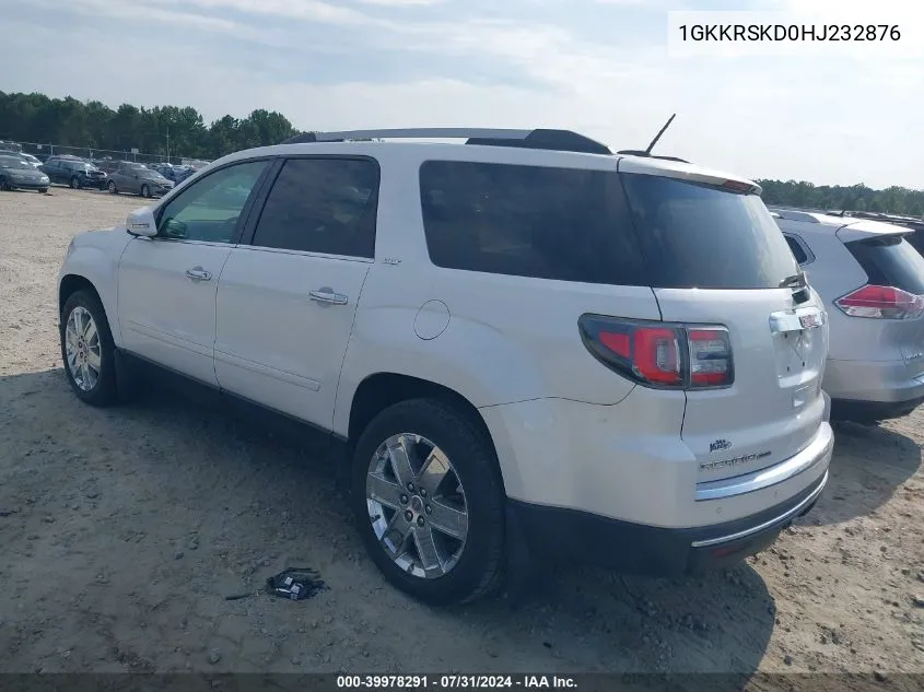 1GKKRSKD0HJ232876 2017 GMC Acadia Limited