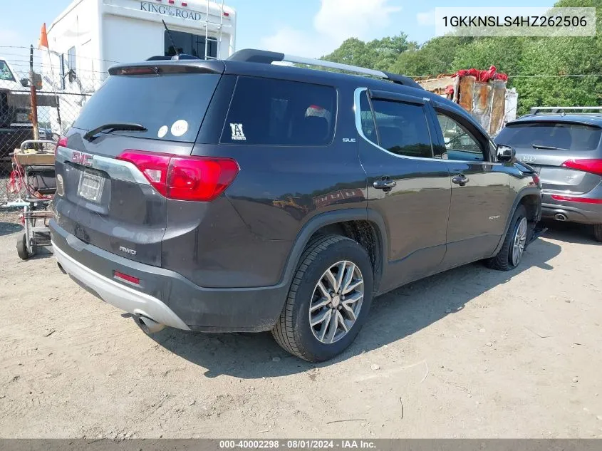 1GKKNSLS4HZ262506 2017 GMC Acadia Sle-2