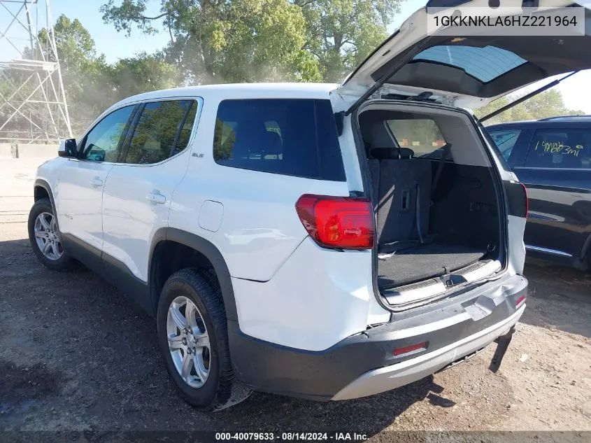 1GKKNKLA6HZ221964 2017 GMC Acadia Sle-1