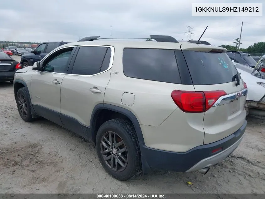 1GKKNULS9HZ149212 2017 GMC Acadia Slt-1