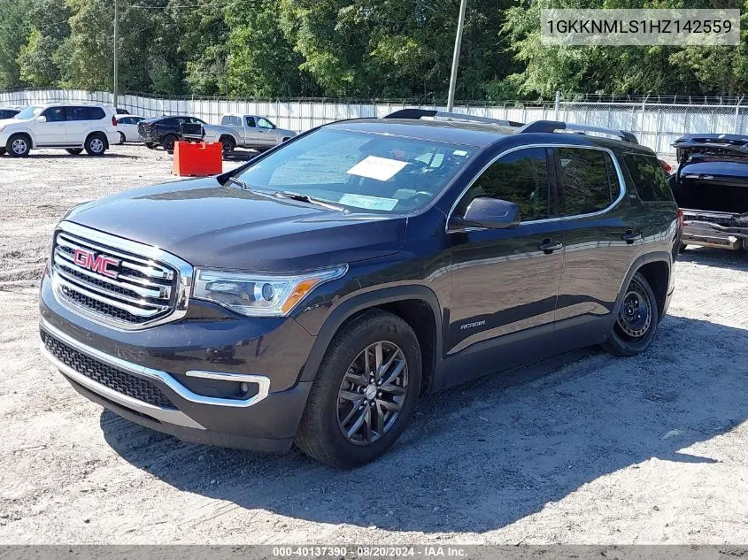 1GKKNMLS1HZ142559 2017 GMC Acadia Slt-1