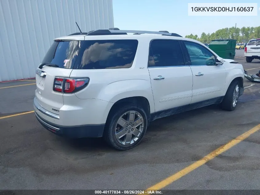 1GKKVSKD0HJ160637 2017 GMC Acadia Limited