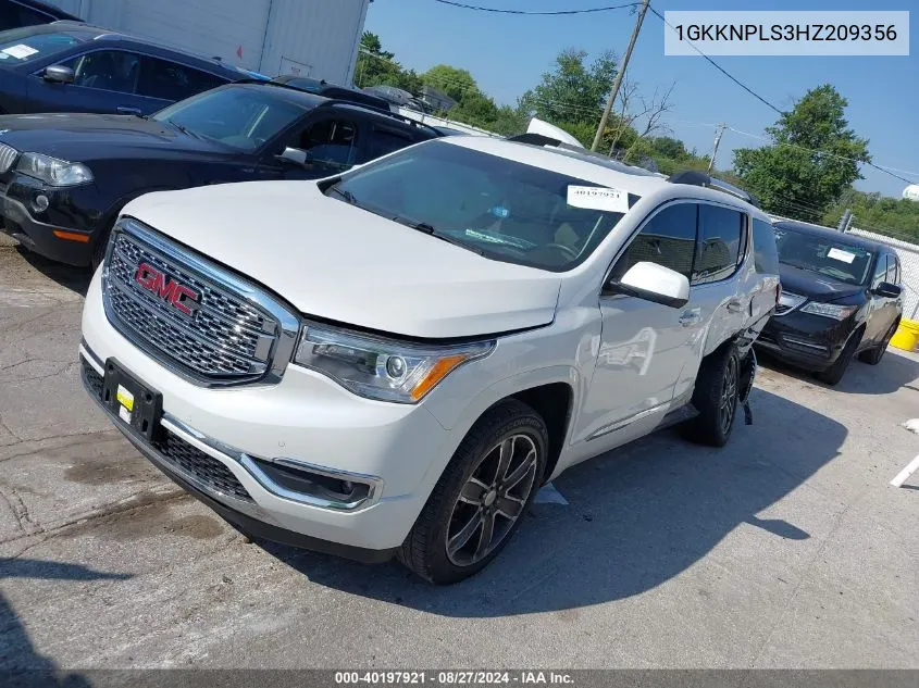 1GKKNPLS3HZ209356 2017 GMC Acadia Denali