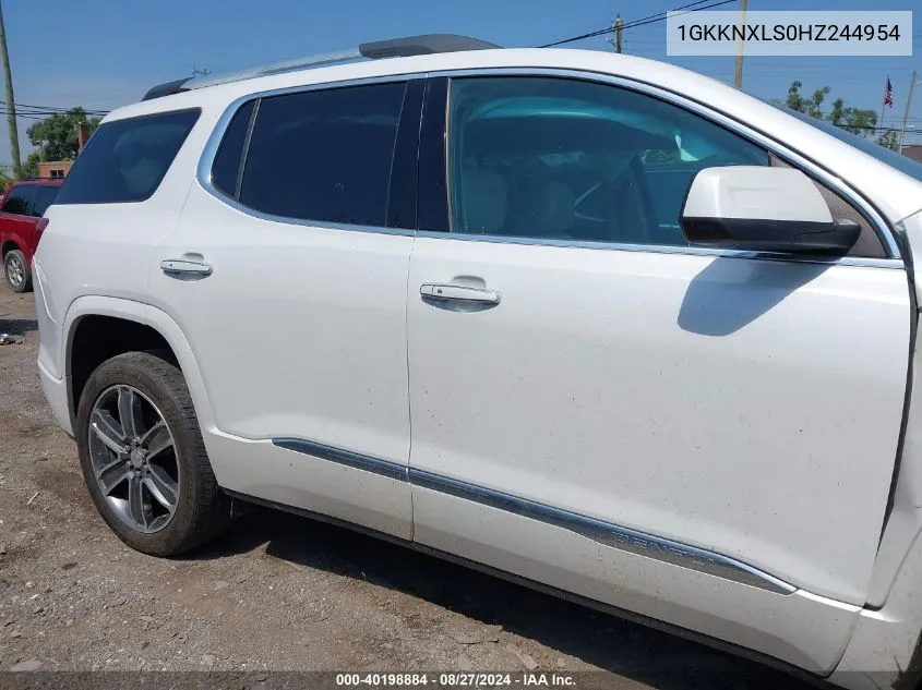 1GKKNXLS0HZ244954 2017 GMC Acadia Denali