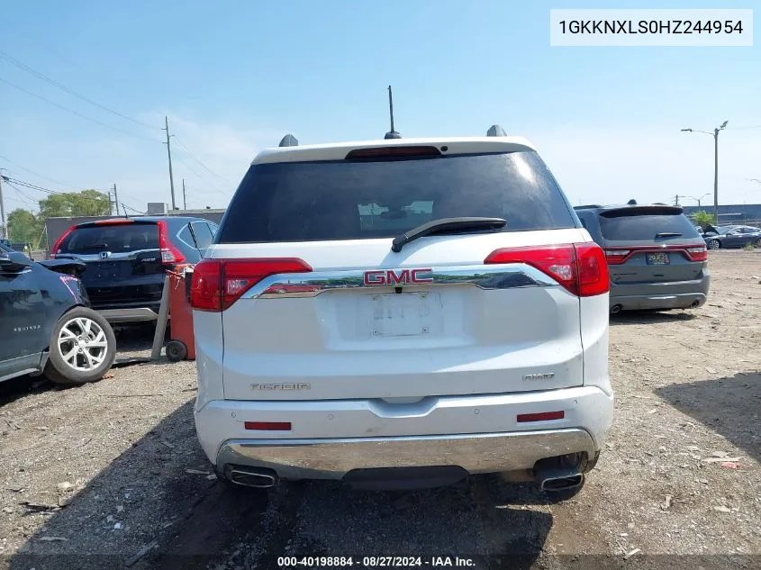 1GKKNXLS0HZ244954 2017 GMC Acadia Denali