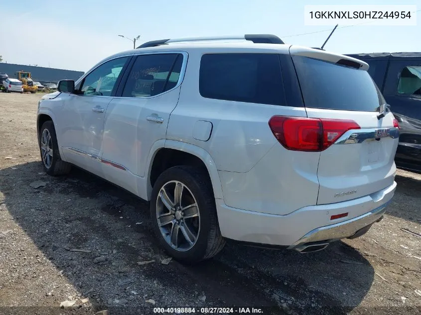 1GKKNXLS0HZ244954 2017 GMC Acadia Denali