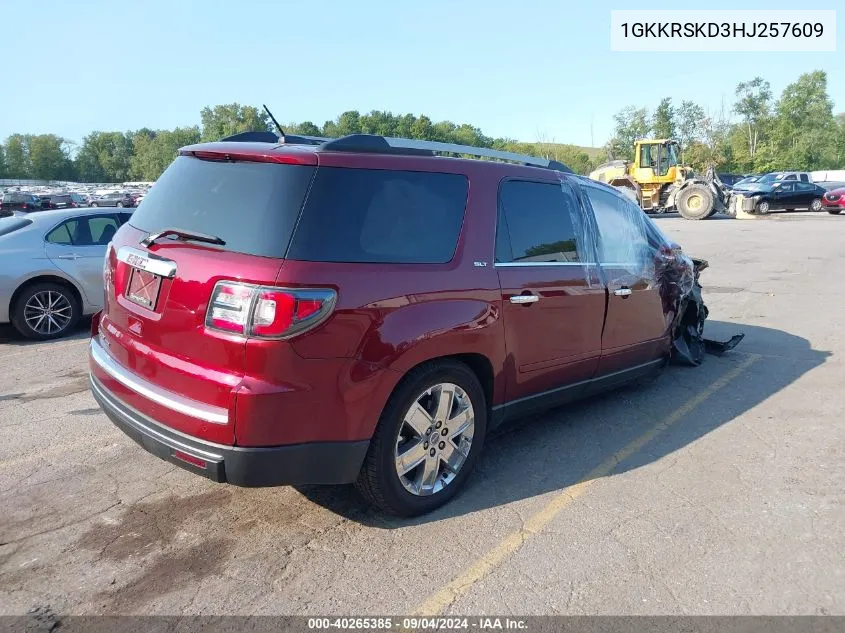 1GKKRSKD3HJ257609 2017 GMC Acadia Limited