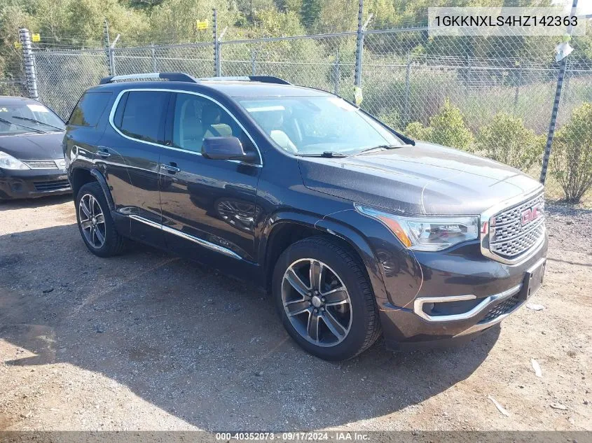 1GKKNXLS4HZ142363 2017 GMC Acadia Denali